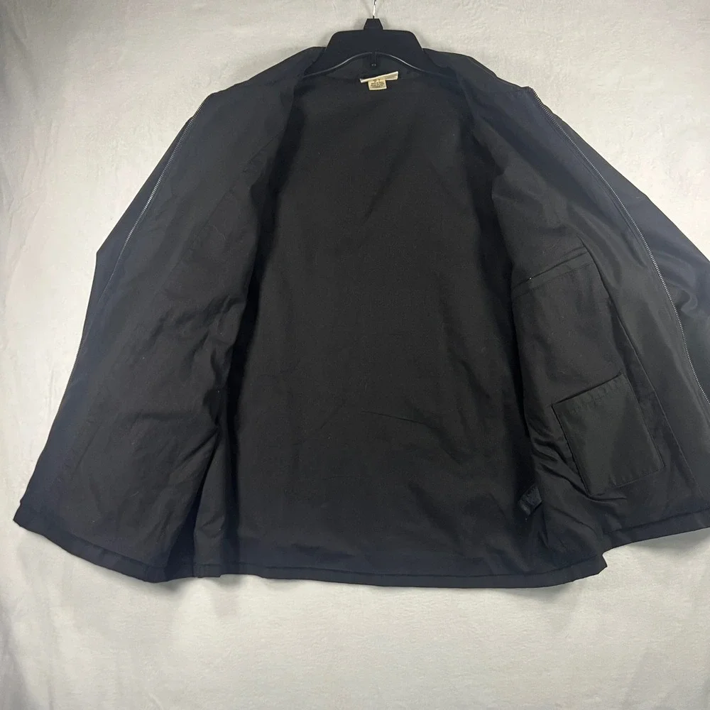DKNY‎ JEANS Mens Black Zip Up Bomber Detroit Style Jacket Size Large
